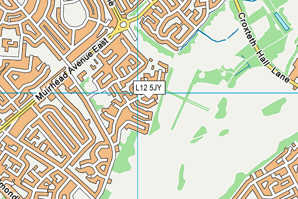 L12 5JY map - OS VectorMap District (Ordnance Survey)