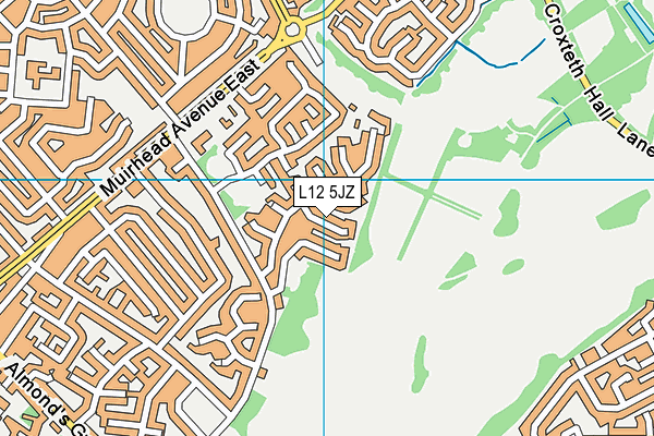 L12 5JZ map - OS VectorMap District (Ordnance Survey)