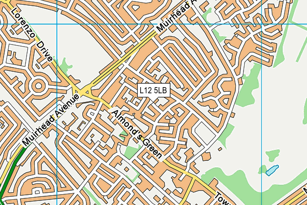 L12 5LB map - OS VectorMap District (Ordnance Survey)