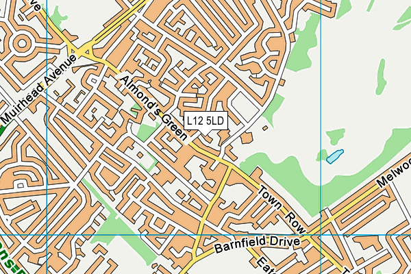 L12 5LD map - OS VectorMap District (Ordnance Survey)