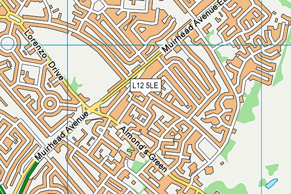 L12 5LE map - OS VectorMap District (Ordnance Survey)