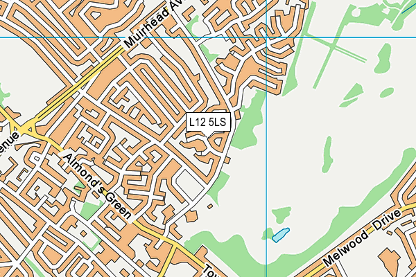 L12 5LS map - OS VectorMap District (Ordnance Survey)