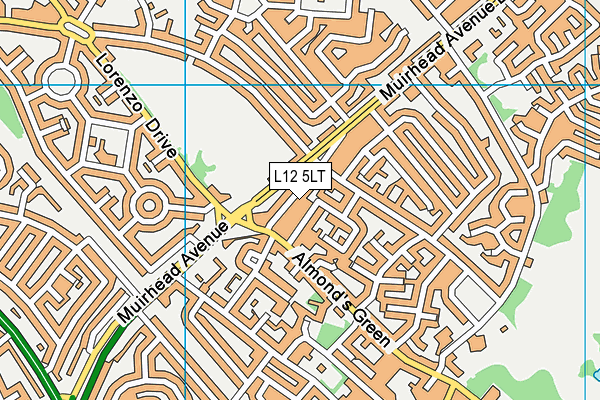 L12 5LT map - OS VectorMap District (Ordnance Survey)