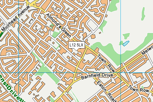 L12 5LX map - OS VectorMap District (Ordnance Survey)