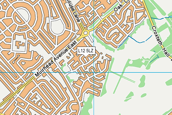 L12 5LZ map - OS VectorMap District (Ordnance Survey)