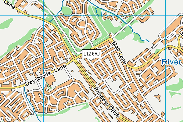 L12 6RJ map - OS VectorMap District (Ordnance Survey)