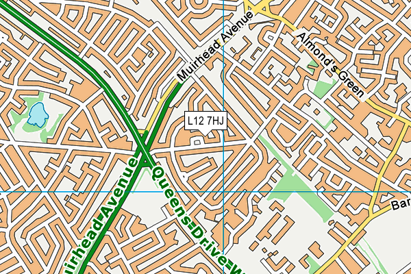 L12 7HJ map - OS VectorMap District (Ordnance Survey)