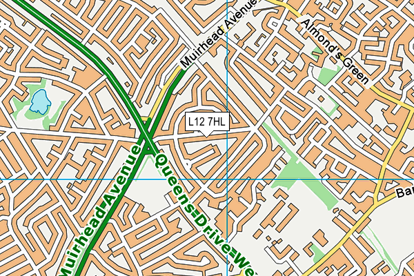 L12 7HL map - OS VectorMap District (Ordnance Survey)
