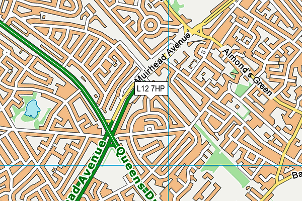 L12 7HP map - OS VectorMap District (Ordnance Survey)