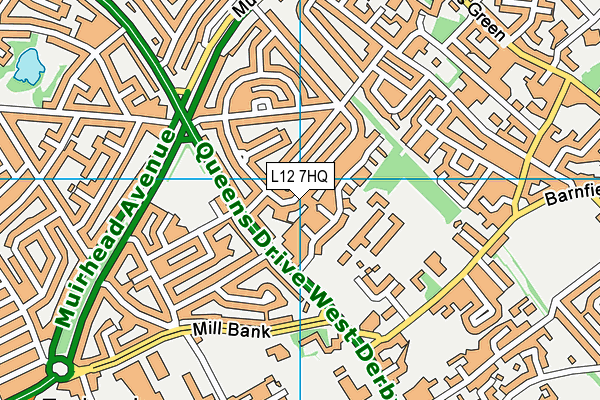 L12 7HQ map - OS VectorMap District (Ordnance Survey)