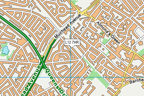 L12 7HR map - OS VectorMap District (Ordnance Survey)