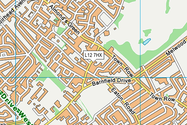 L12 7HX map - OS VectorMap District (Ordnance Survey)