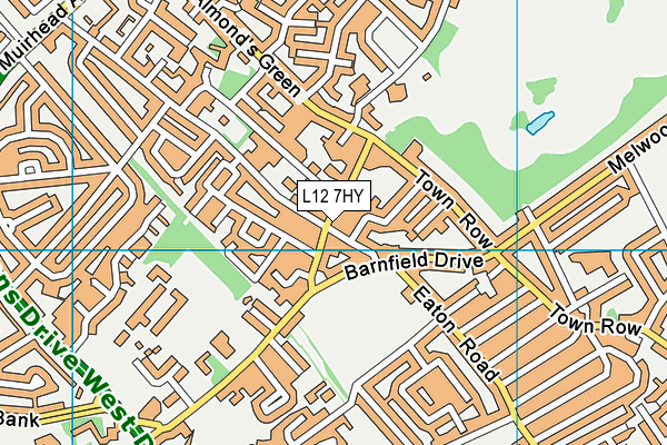 L12 7HY map - OS VectorMap District (Ordnance Survey)