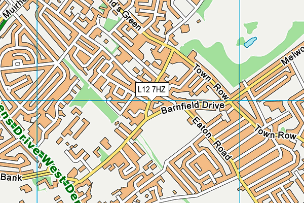 L12 7HZ map - OS VectorMap District (Ordnance Survey)