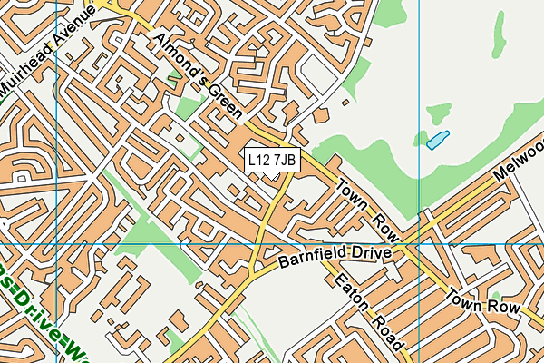 L12 7JB map - OS VectorMap District (Ordnance Survey)