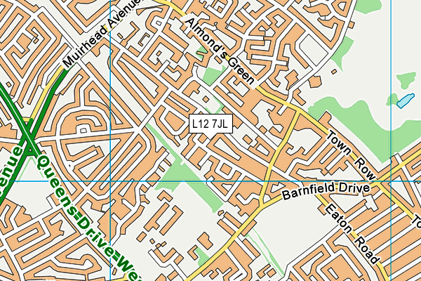 L12 7JL map - OS VectorMap District (Ordnance Survey)