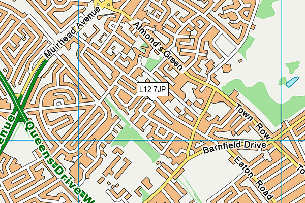 L12 7JP map - OS VectorMap District (Ordnance Survey)
