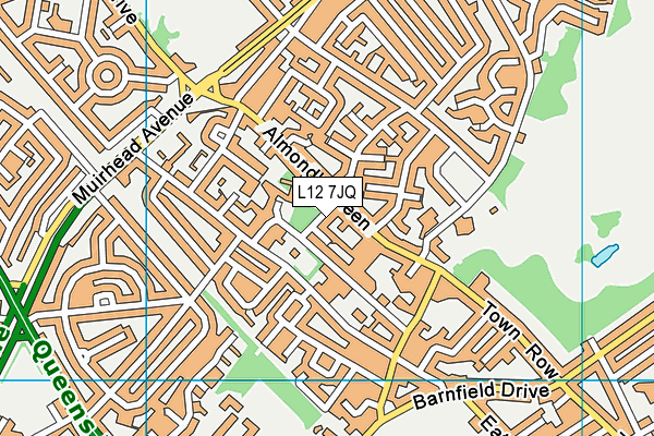 L12 7JQ map - OS VectorMap District (Ordnance Survey)