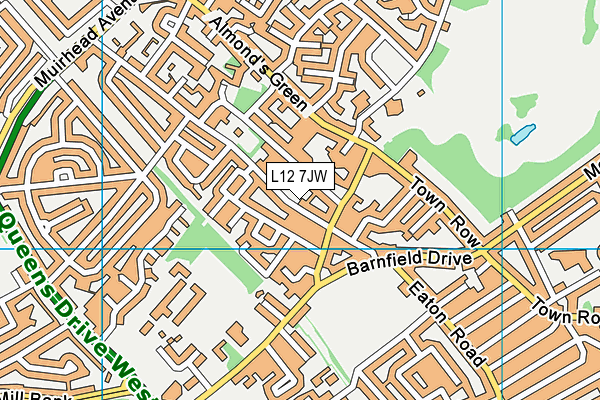 L12 7JW map - OS VectorMap District (Ordnance Survey)