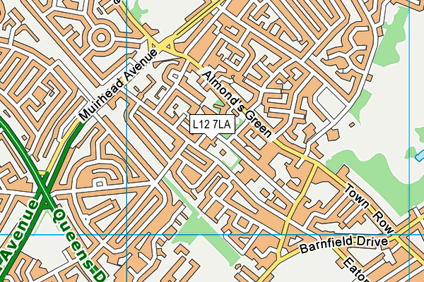 L12 7LA map - OS VectorMap District (Ordnance Survey)