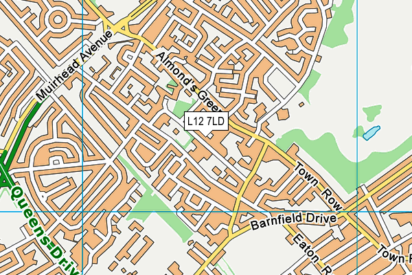 L12 7LD map - OS VectorMap District (Ordnance Survey)