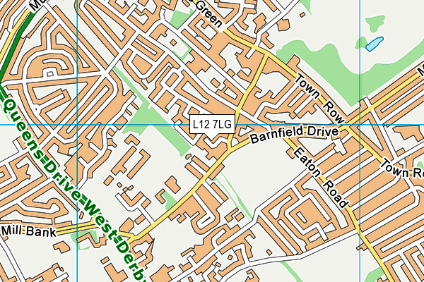 L12 7LG map - OS VectorMap District (Ordnance Survey)