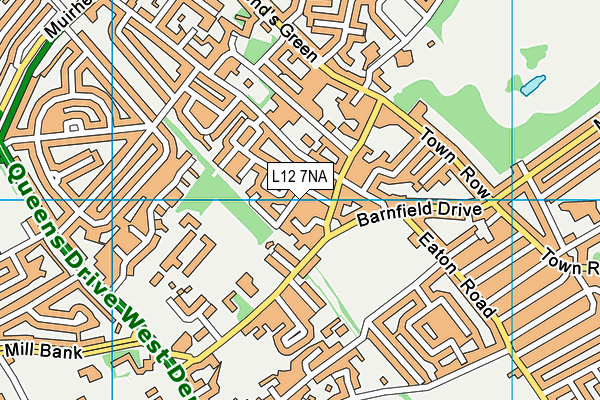 L12 7NA map - OS VectorMap District (Ordnance Survey)
