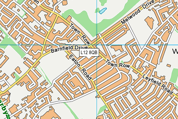 L12 8QB map - OS VectorMap District (Ordnance Survey)