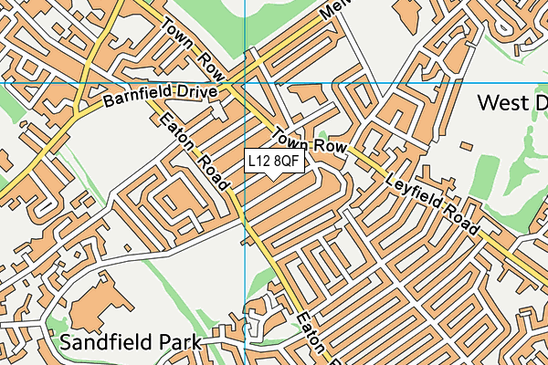 L12 8QF map - OS VectorMap District (Ordnance Survey)