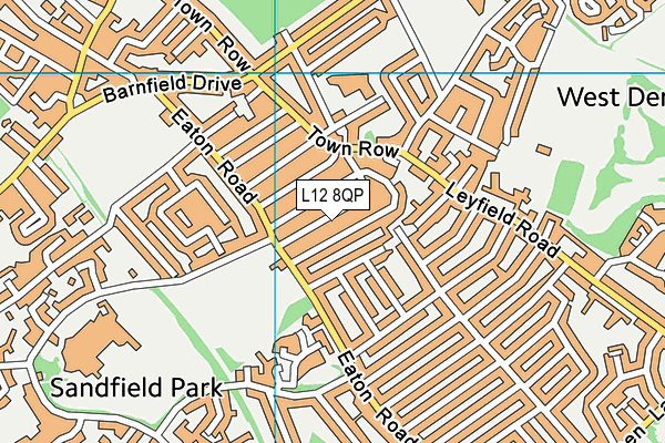 L12 8QP map - OS VectorMap District (Ordnance Survey)