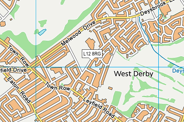 L12 8RG map - OS VectorMap District (Ordnance Survey)