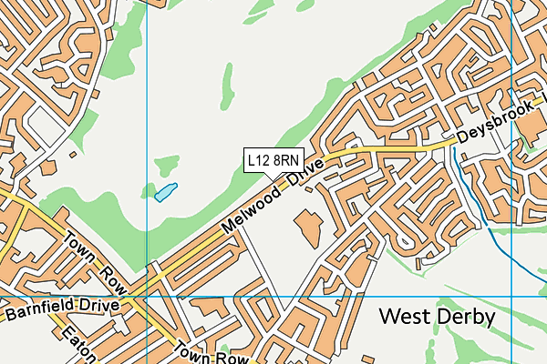L12 8RN map - OS VectorMap District (Ordnance Survey)