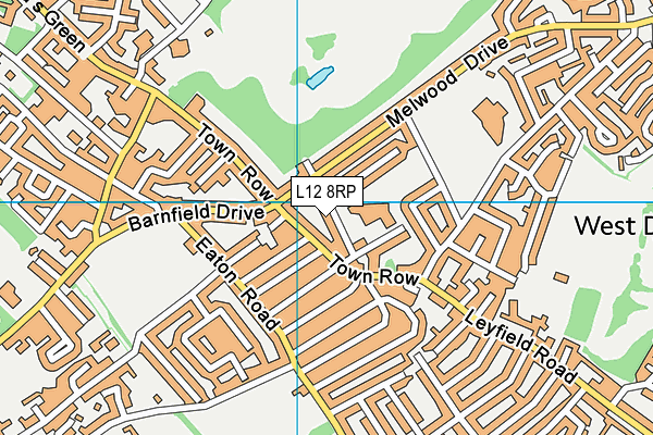 St Paul's and St Timothy's Catholic Infant School map (L12 8RP) - OS VectorMap District (Ordnance Survey)