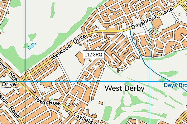 L12 8RQ map - OS VectorMap District (Ordnance Survey)