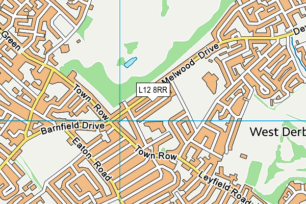 L12 8RR map - OS VectorMap District (Ordnance Survey)