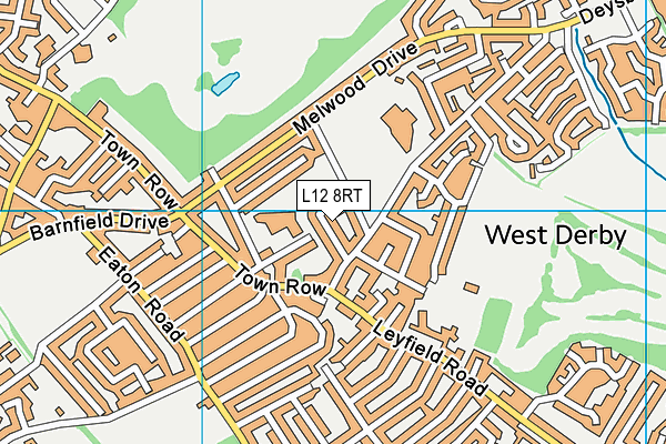 L12 8RT map - OS VectorMap District (Ordnance Survey)