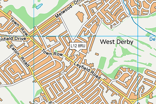 L12 8RU map - OS VectorMap District (Ordnance Survey)