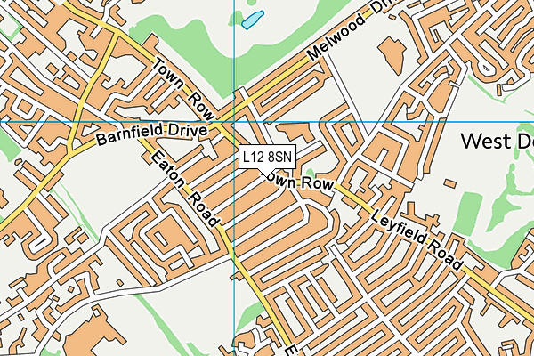 L12 8SN map - OS VectorMap District (Ordnance Survey)