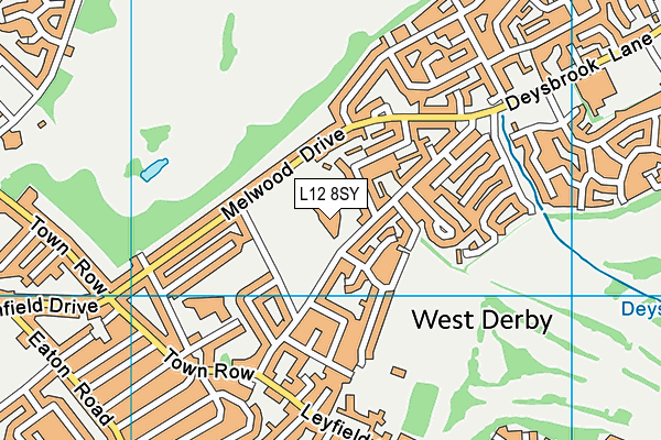 L12 8SY map - OS VectorMap District (Ordnance Survey)