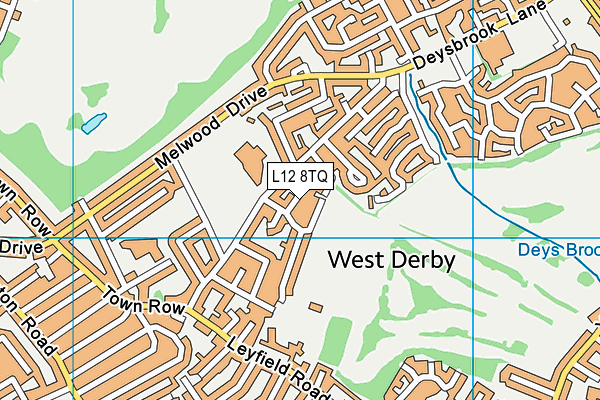 L12 8TQ map - OS VectorMap District (Ordnance Survey)