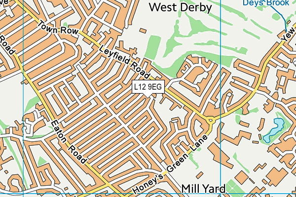 L12 9EG map - OS VectorMap District (Ordnance Survey)