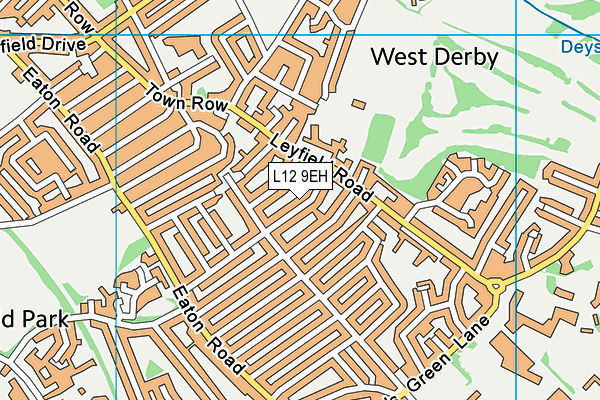 L12 9EH map - OS VectorMap District (Ordnance Survey)