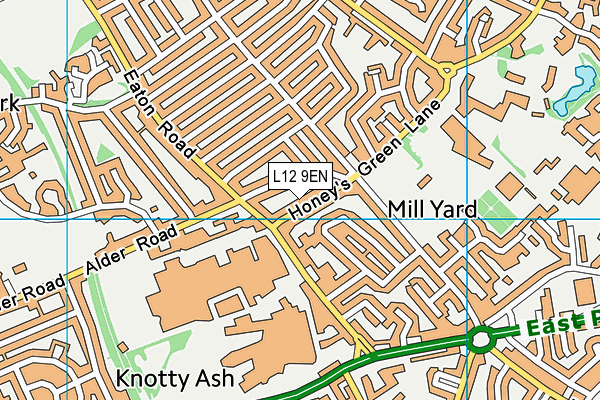 L12 9EN map - OS VectorMap District (Ordnance Survey)