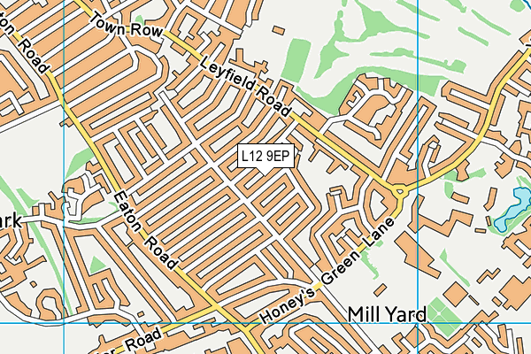 L12 9EP map - OS VectorMap District (Ordnance Survey)