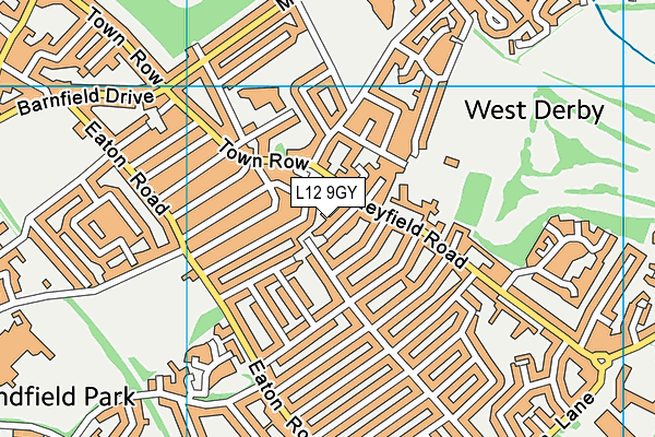 L12 9GY map - OS VectorMap District (Ordnance Survey)