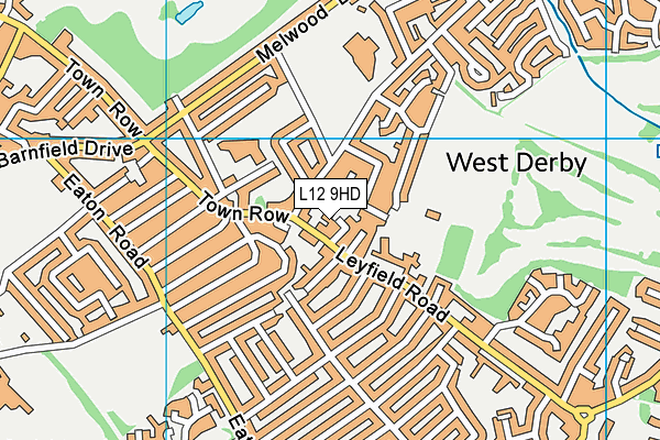 L12 9HD map - OS VectorMap District (Ordnance Survey)