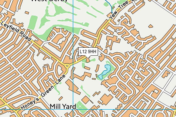 L12 9HH map - OS VectorMap District (Ordnance Survey)