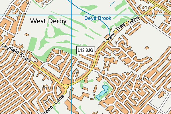 L12 9JG map - OS VectorMap District (Ordnance Survey)