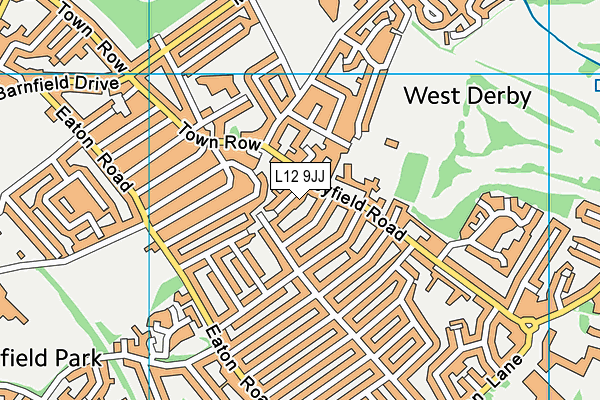 L12 9JJ map - OS VectorMap District (Ordnance Survey)