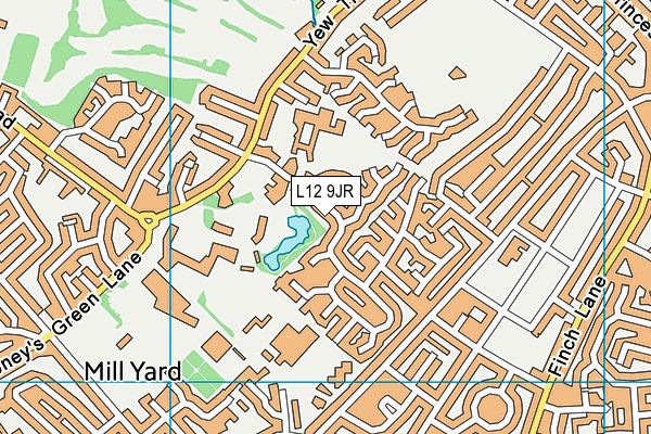L12 9JR map - OS VectorMap District (Ordnance Survey)